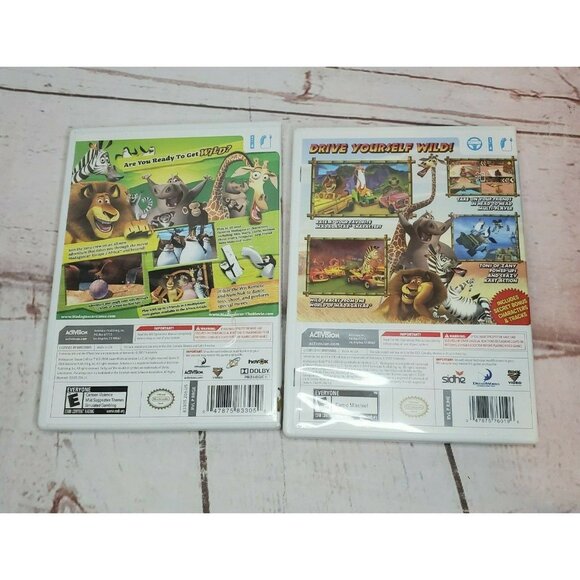 Madagascar Escape Africa 2 & Kratz Nintendo Wii 2 Game Bundle No Scratches Clean - Picture 2 of 10